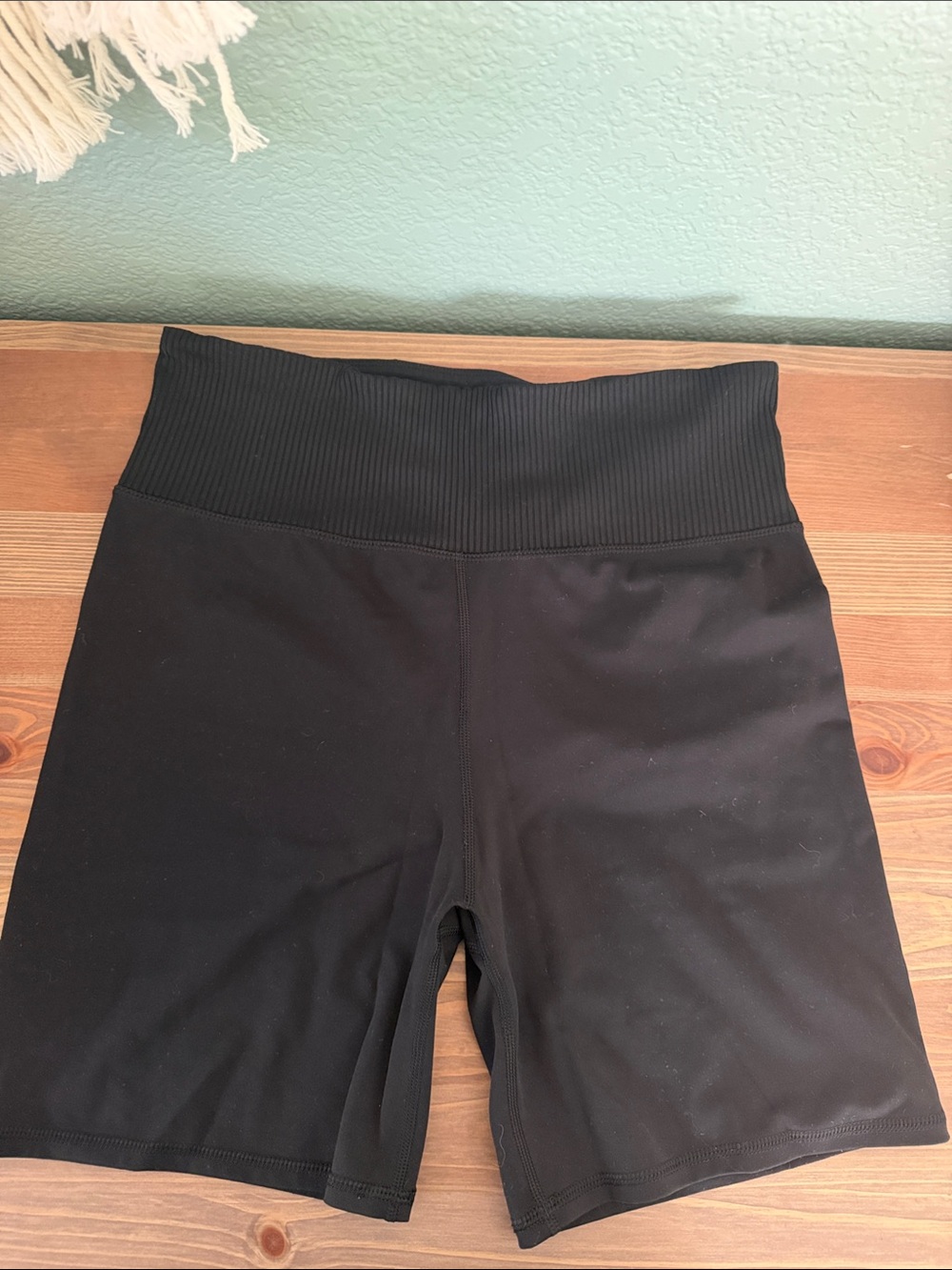Vuori Black High-Rise Bike Shorts